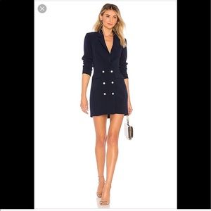 Revolve By The Way Navy Blazer Dress Medium